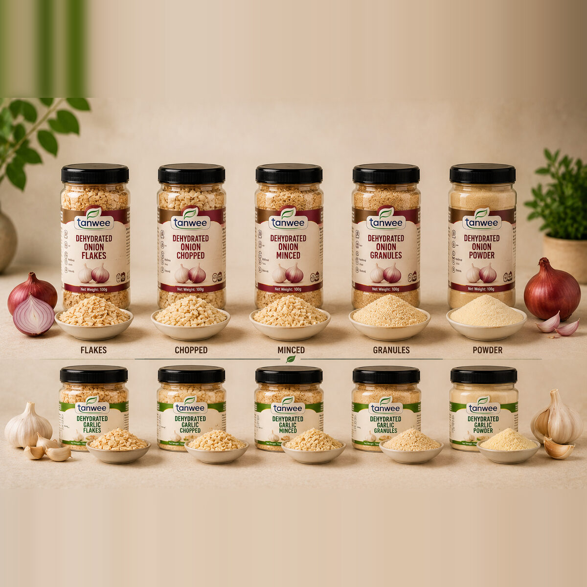 Tanwee Dehydrated Onion & Garlic